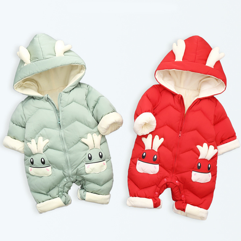 Winter Clothing 1 Year Old - 1-3Y Infant Thick Velvet Rompers Clothing
