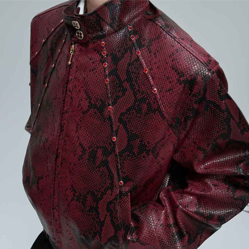 Mens Autumn Jacket Python Text – Winter Clothing Jewel Bewertung und Preis