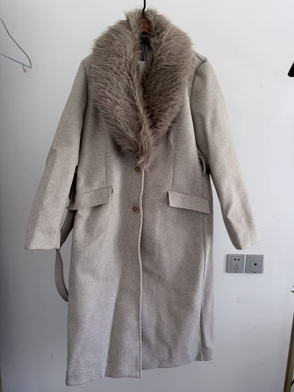Women's Belt Warm Fur Collar C – Winter Clothing Sales Bewertung und Preis