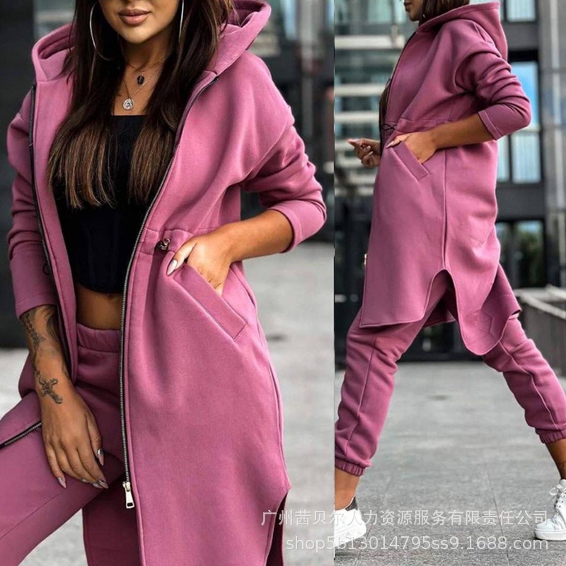 Women's Hooded Zipper Irregula – Winter Clothing Sales Bewertung und Preis