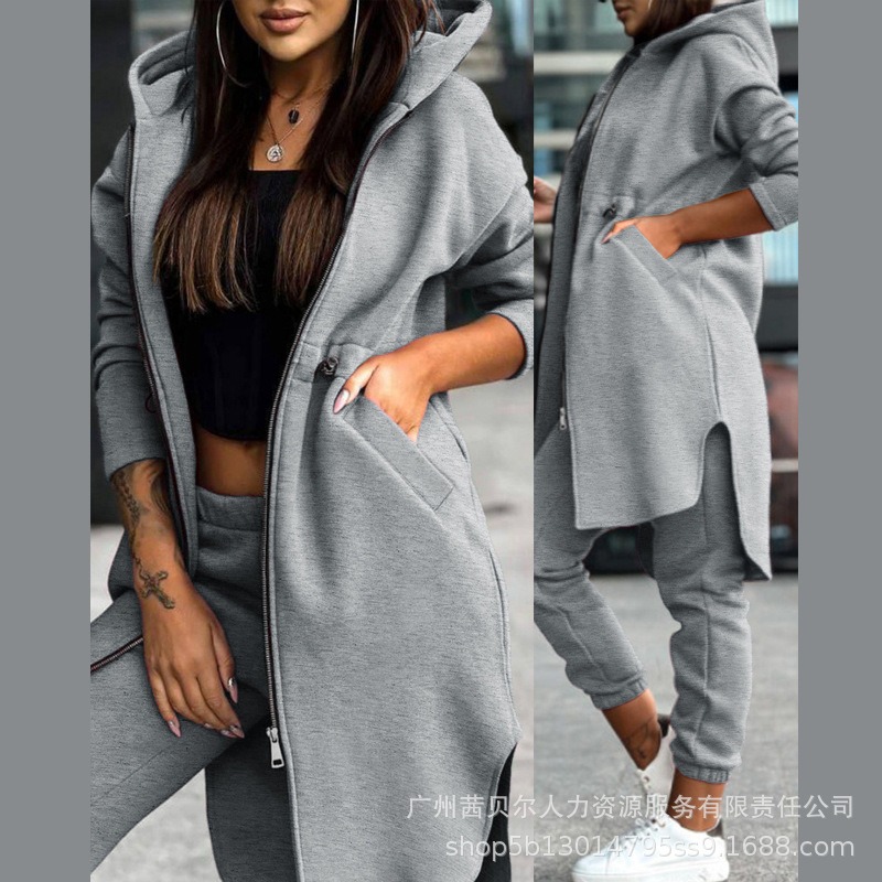Women's Hooded Zipper Irregula – Winter Clothing Sales Bewertung und Preis