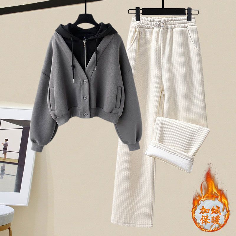 Plush and Thickened Hoodie Jac – Winter Clothing Sales Bewertung und Preis