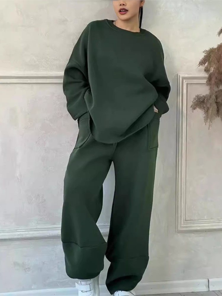 New Solid 2 Piece Set Women's  – Winter Clothing Sales Bewertung und Preis