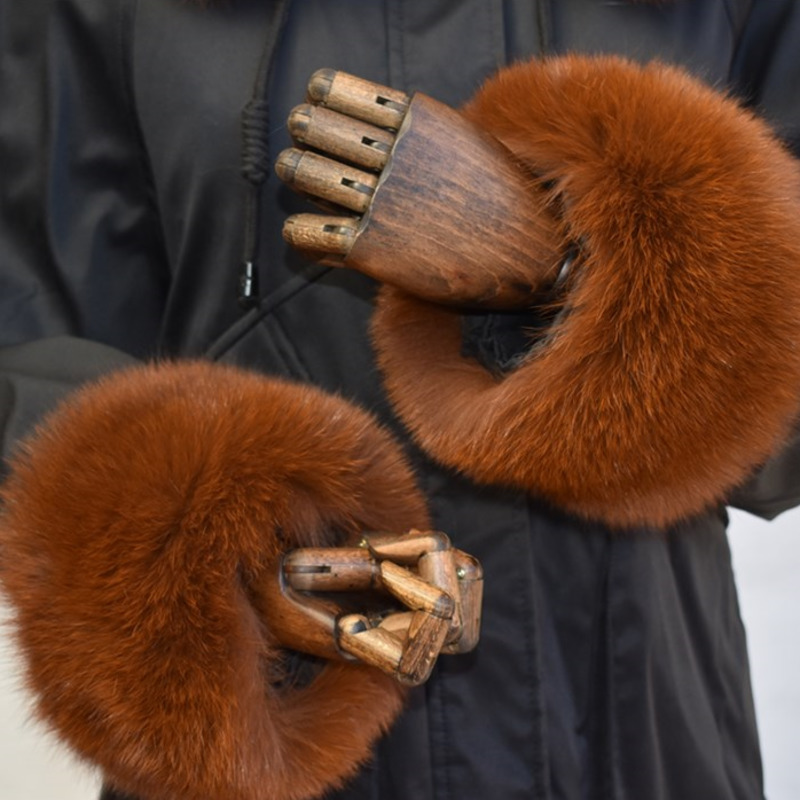 Fox Fur Cuffs For Women Whole  – Winter Clothing Design Bewertung und Preis