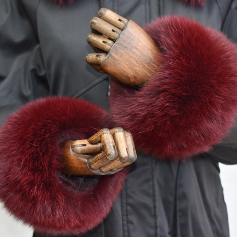 Fox Fur Cuffs For Women Whole  – Winter Clothing Design Bewertung und Preis