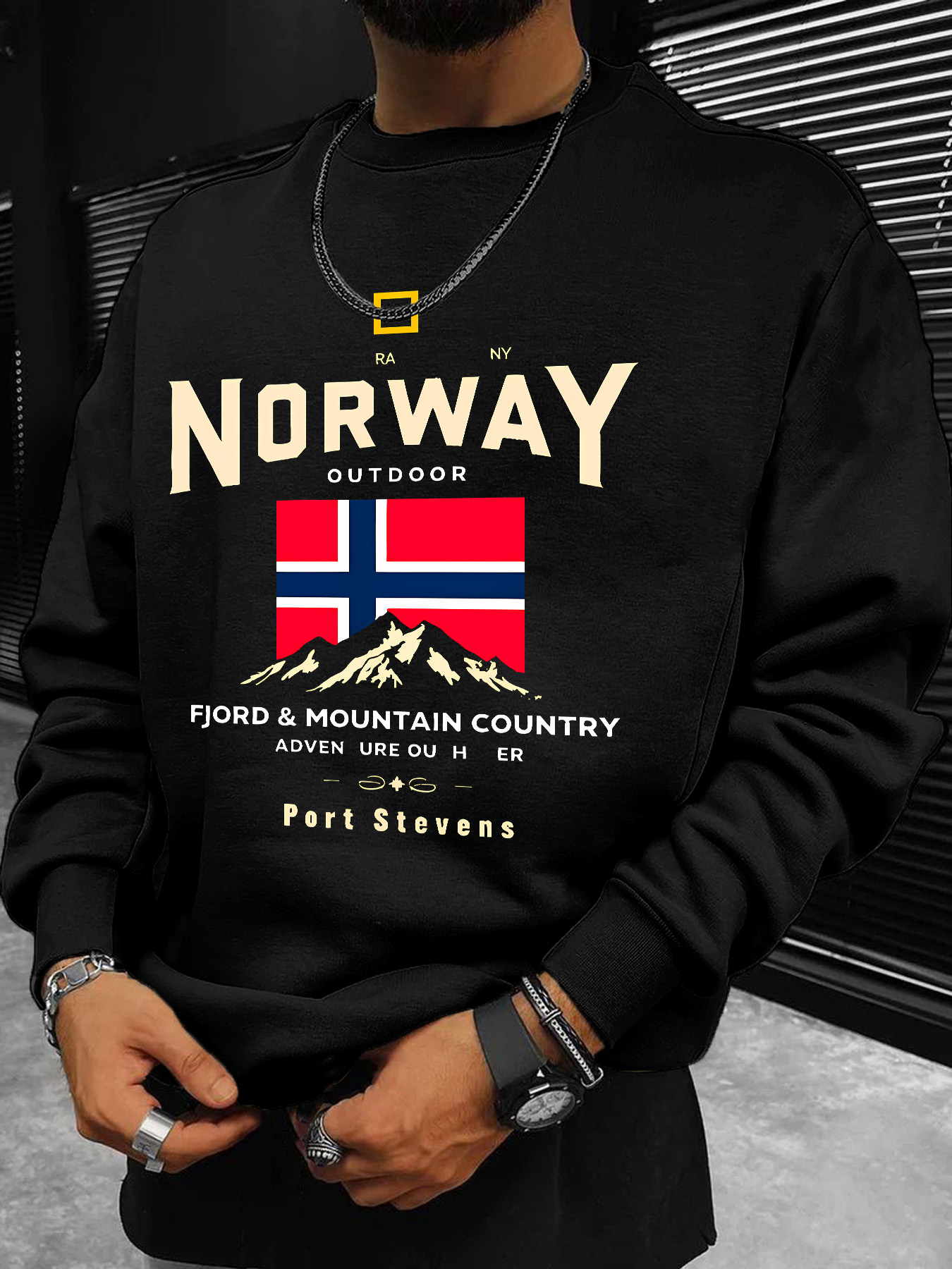 Men's sweatshirt, Norwegian fl – Winter Clothing Norway Bewertung und Preis