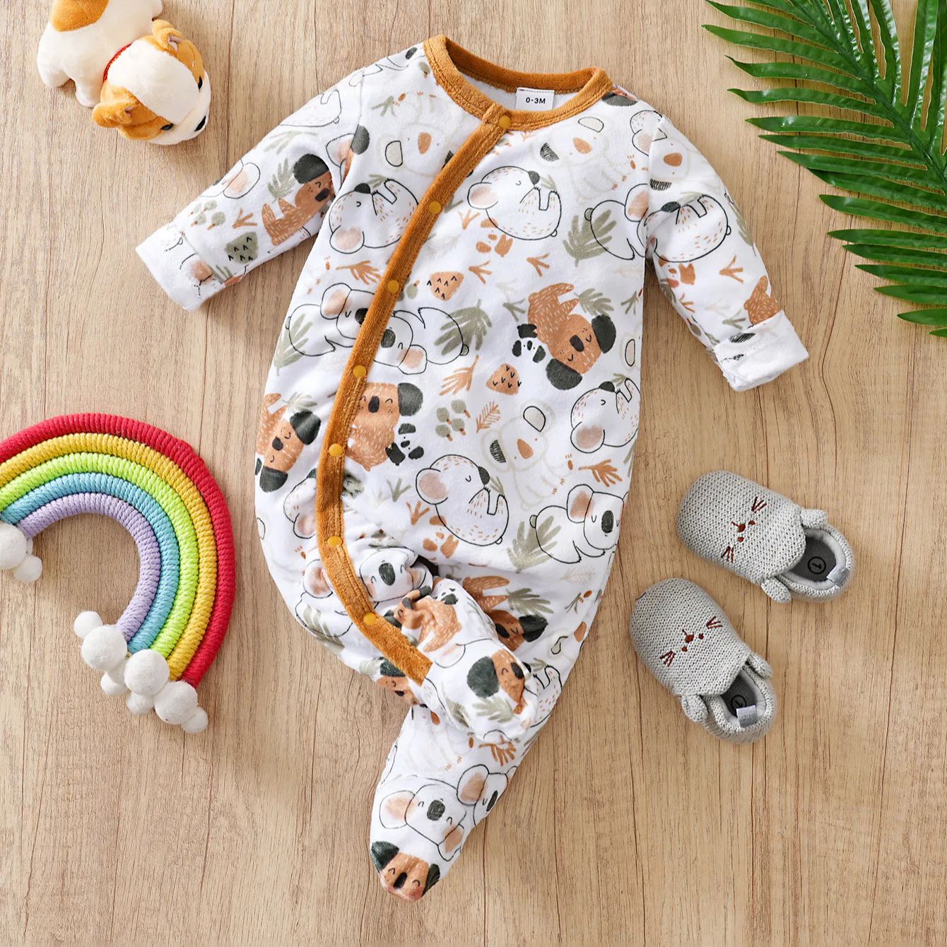 2pcs Newbaby foot jumpsuit Emb – Winter Clothing 1 Year Old Bewertung und Preis