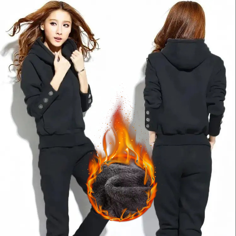 Winter 2 Pieces Sets Hooded Pl – Winter Clothing Sales Bewertung und Preis