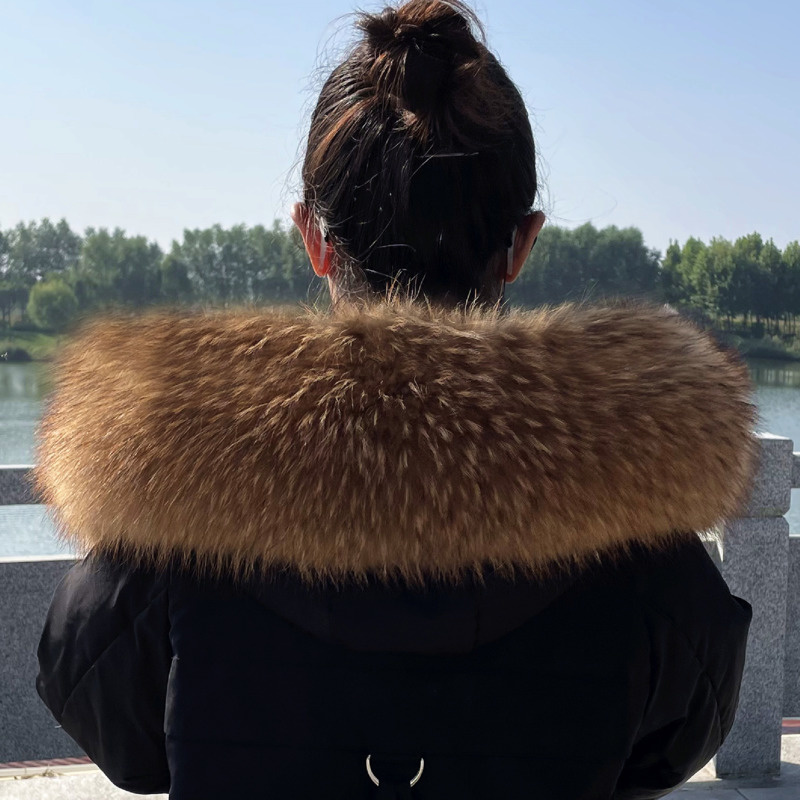 Raccoon Fur Collar Winter Supe – Winter Clothing Design Bewertung und Preis