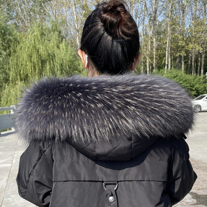 Raccoon Fur Collar Winter Supe – Winter Clothing Design Bewertung und Preis