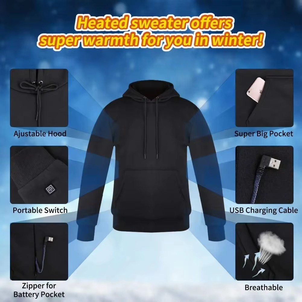 Women USB Heating Hoodies men  – Winter Clothing Design Bewertung und Preis