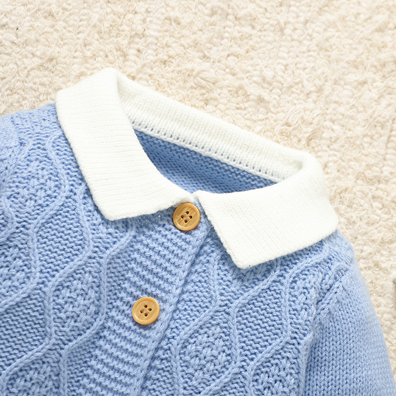 Blue Baby Rompers Knit Fashion – Winter Clothing 1 Year Old Bewertung und Preis
