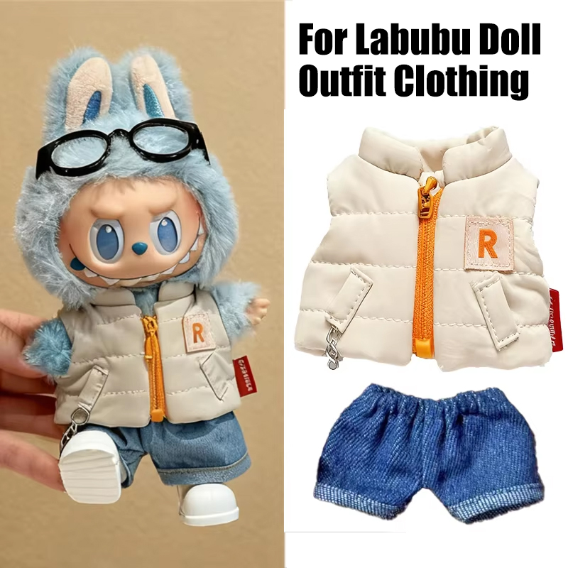 For 15 17cm Labubu Doll Solid  – Winter Clothing Items Bewertung und Preis