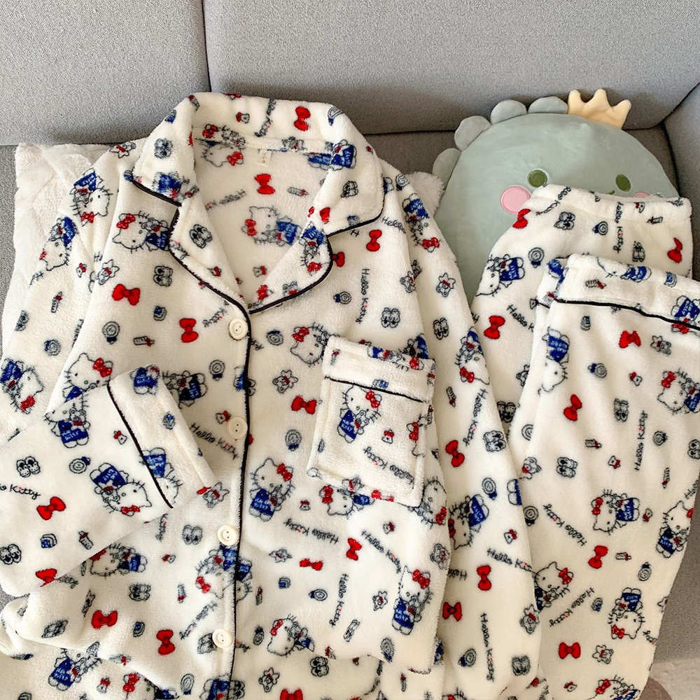 Sanrio Hello Kitty Flannel Wom – Winter Clothing For Woman Bewertung und Preis