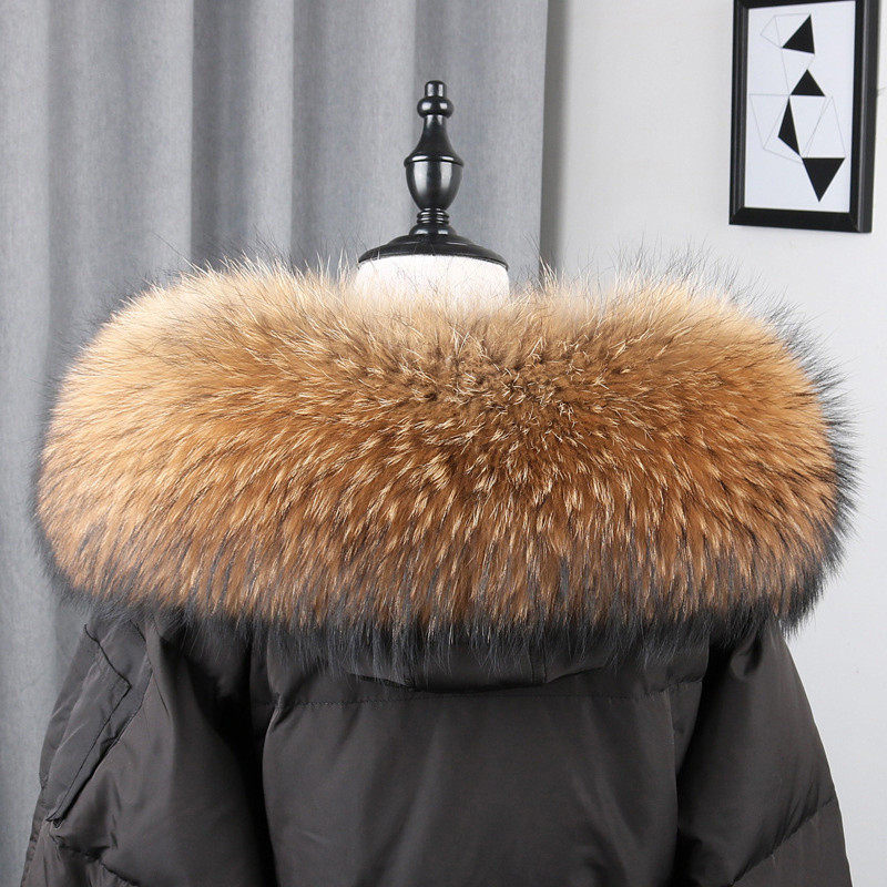 100% Real Fur Collar Coat Wint – Winter Clothing Design Bewertung und Preis