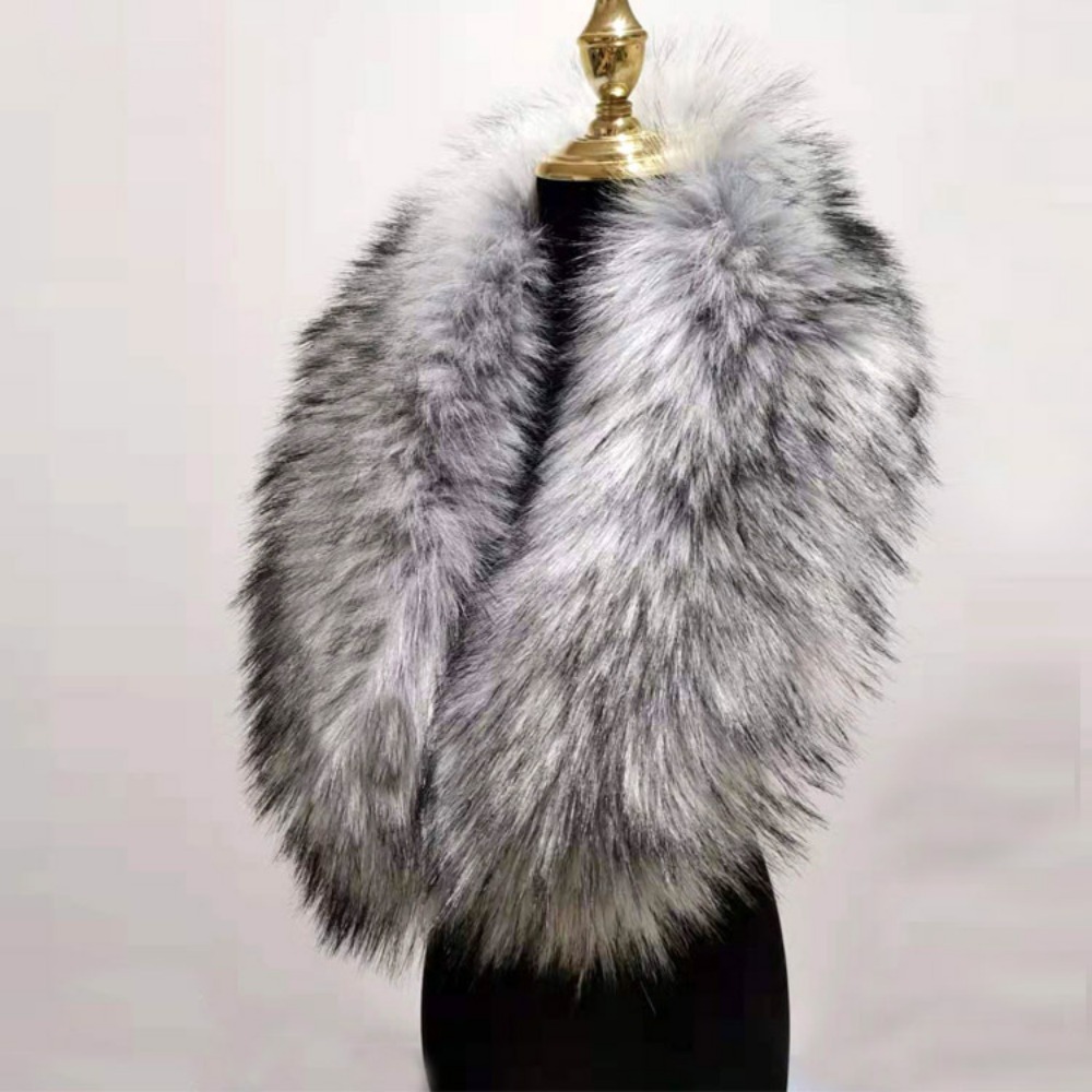 New 80cm Large Faux Fur Collar – Winter Clothing Design Bewertung und Preis