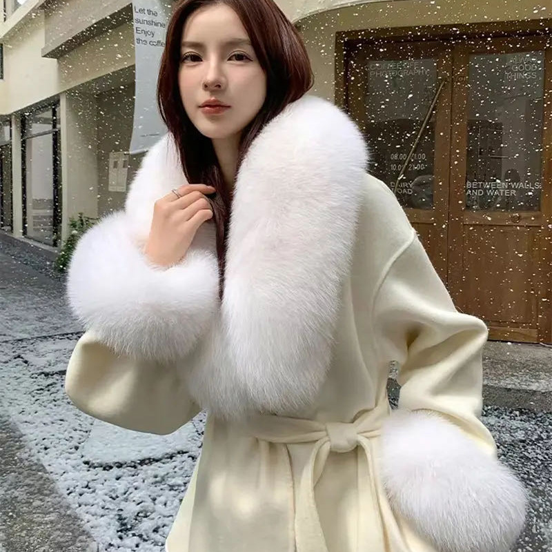 2025 Real Fox Fur Collar Winte – Winter Clothing Design Bewertung und Preis