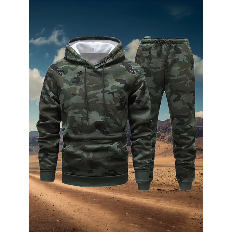 Autumn Camouflage 3D Print Hoo – Winter Clothing For Woman Bewertung und Preis