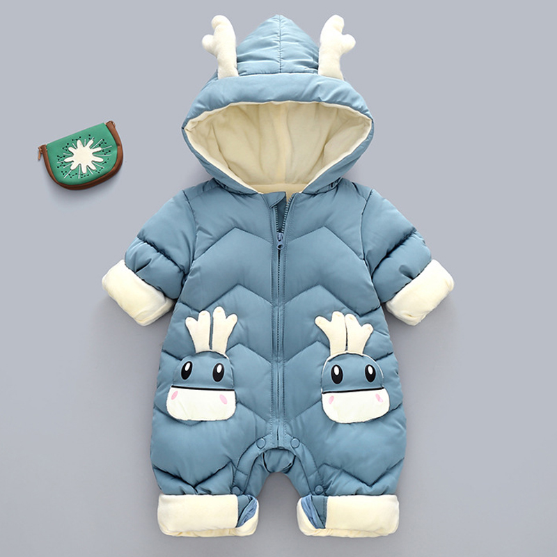 1-3Y Infant Thick Velvet Rompe – Winter Clothing 1 Year Old Bewertung und Preis