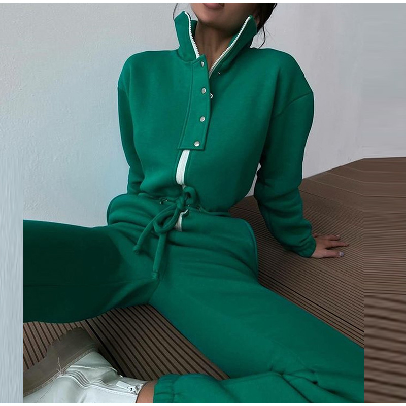 Casual Stand Collar Jumpsuits  – Winter Clothing Sales Bewertung und Preis
