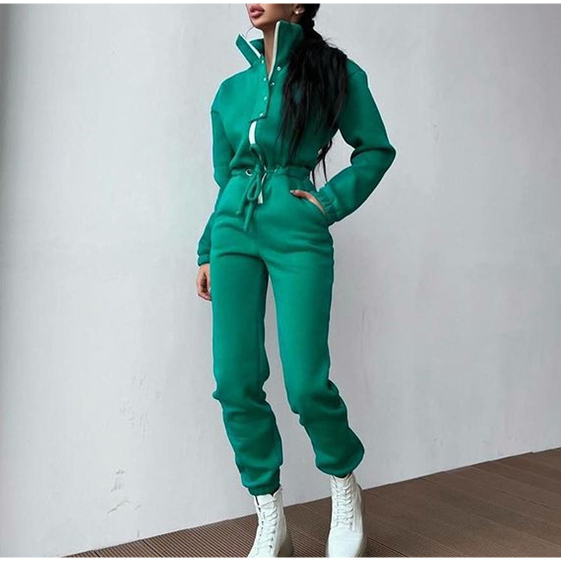 Casual Stand Collar Jumpsuits  – Winter Clothing Sales Bewertung und Preis